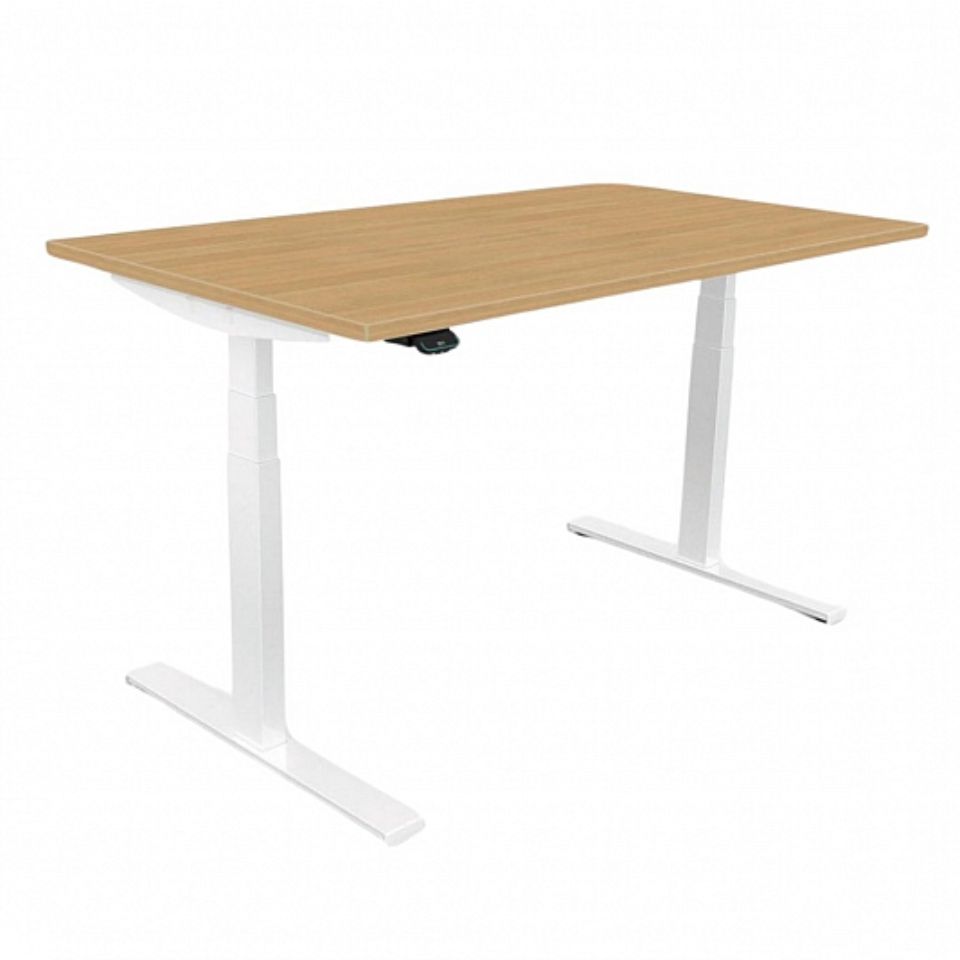 Sit-stand desk Ergonomio 120x80 natural oak melamine